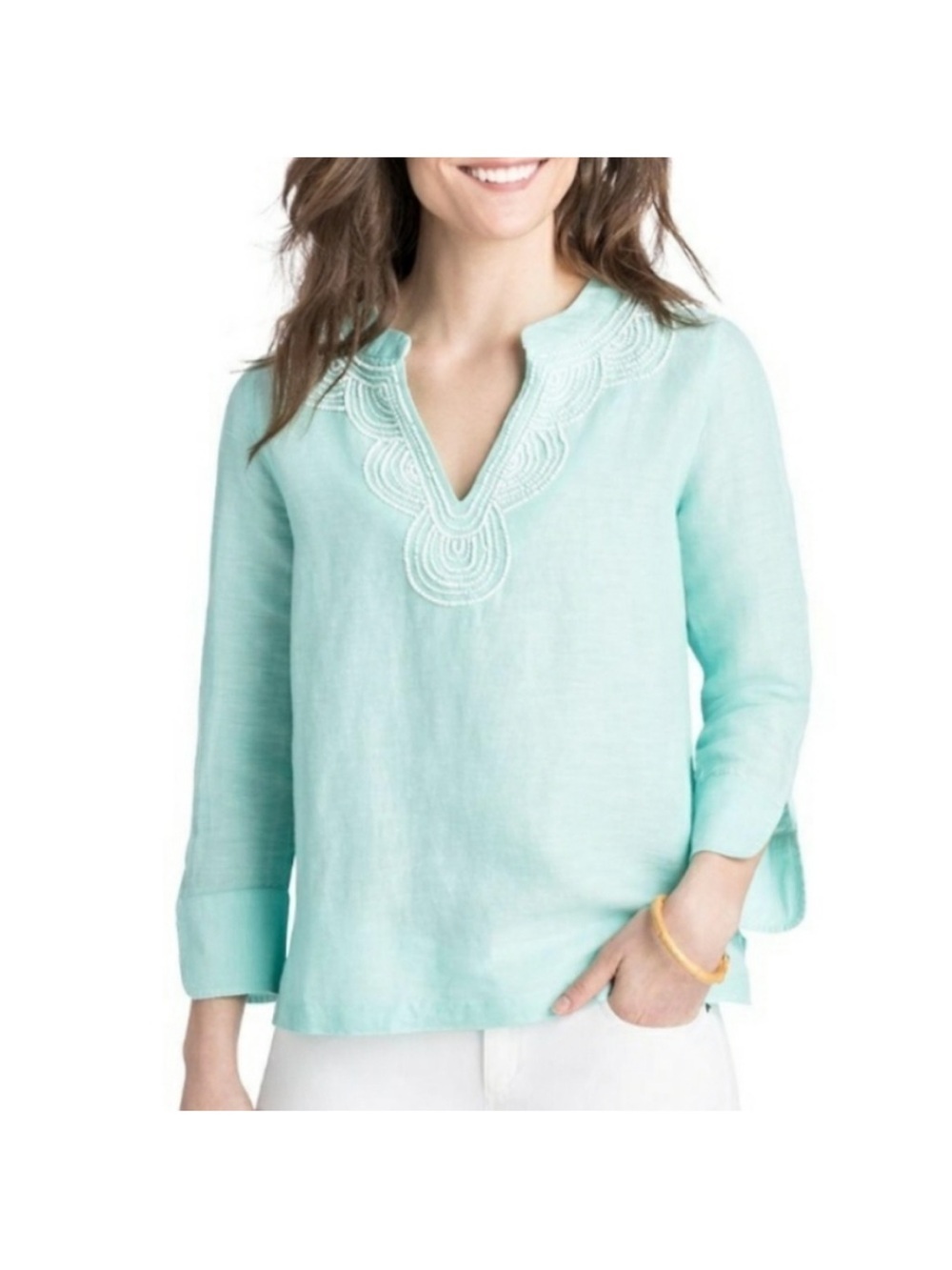 Vineyard Vines | Embellished Tunic Top